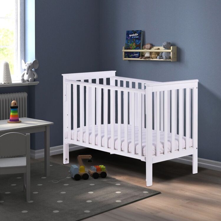 Кроватка Drewex Leo с откидным бортиком 60x120 (White)