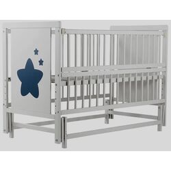 Кроватка Дубок Звездочка + маятник (Grey) Thumb