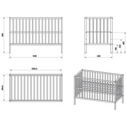 Patuc Happy Babies Laura cu sertar (White) Thumb