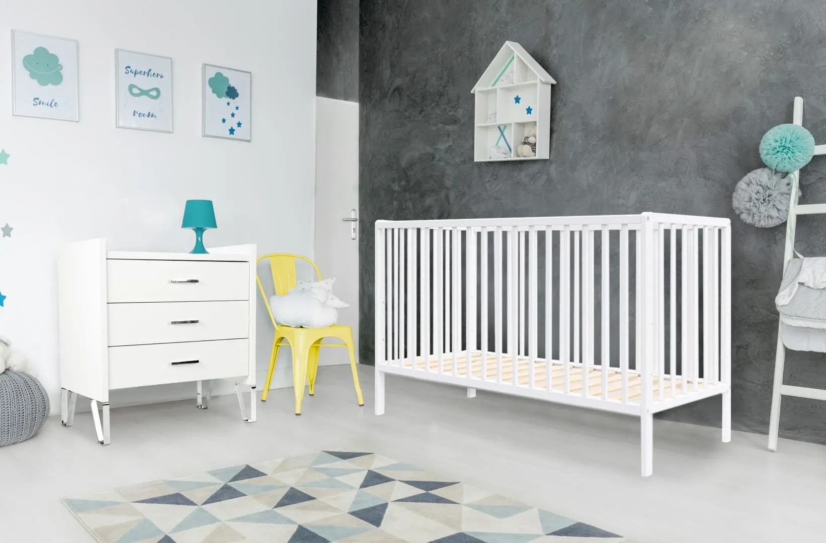 Кроватка Happy Babies Laura (White)