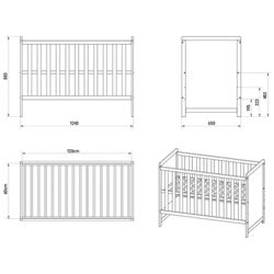 Кроватка Happy Babies Lilia (White) Thumb