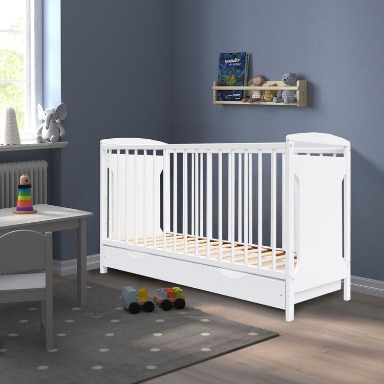 Pat pentru copii Happy Babies Mia 0 luni - 6 ani / White