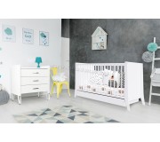 Кроватка Happy Babies Roza с ящиком (White)