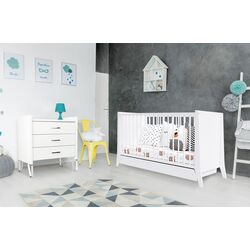 Кроватка Happy Babies Roza с ящиком (White)