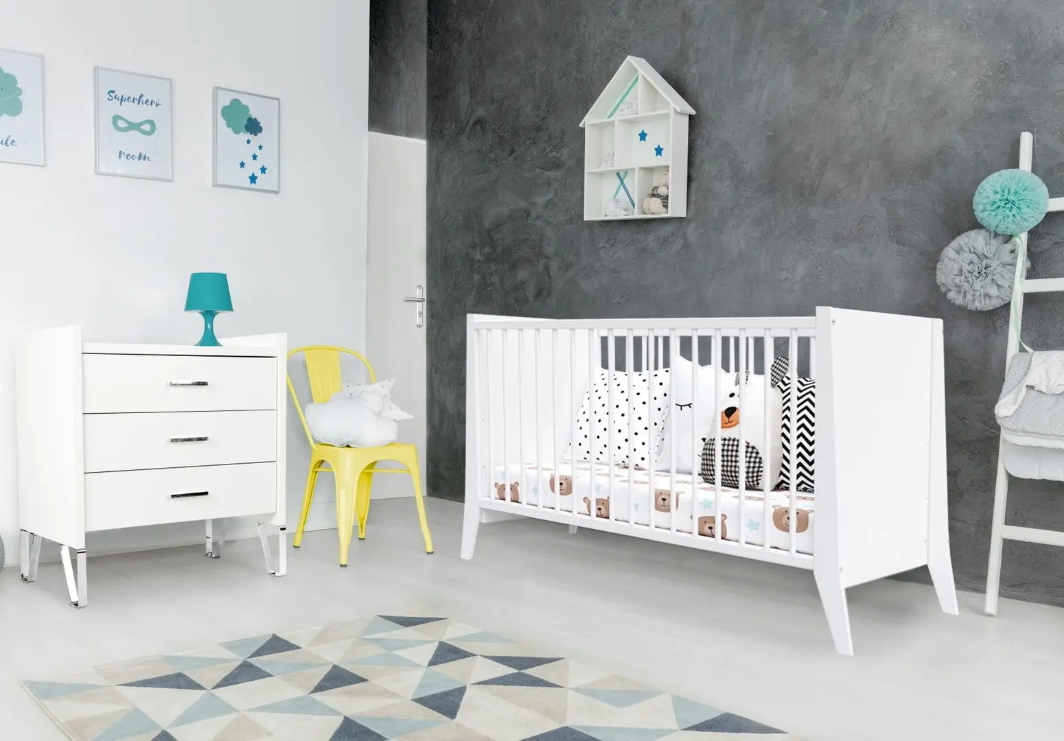 Кроватка Happy Babies Roza (White)