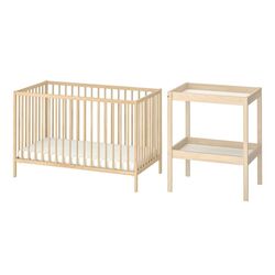 Patuc + masa de infasat Ikea Sniglar 60x120 (Fag) Thumb