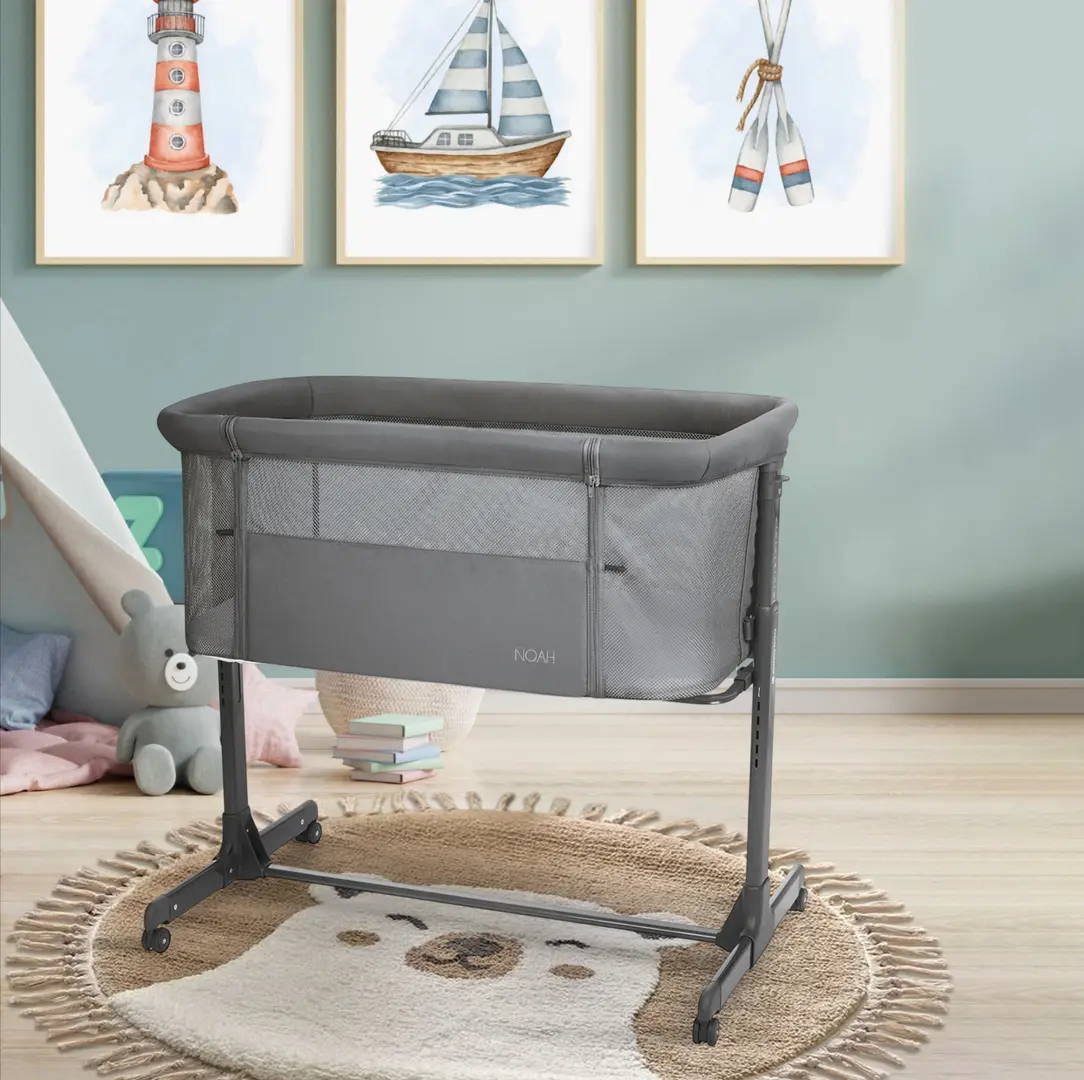 Кроватка-люлька Kikka Boo Noah 2025 (Dark Grey)