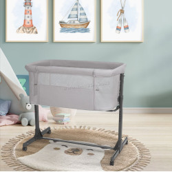 Кроватка-люлька Kikka Boo Noah 2025 (Light Grey)