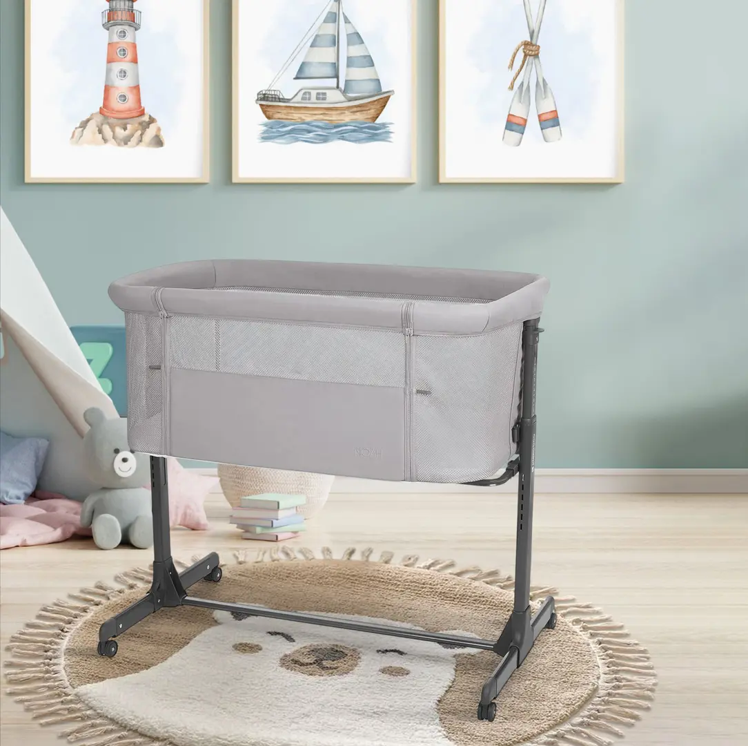 Кроватка-люлька Kikka Boo Noah 2025 (Light Grey)