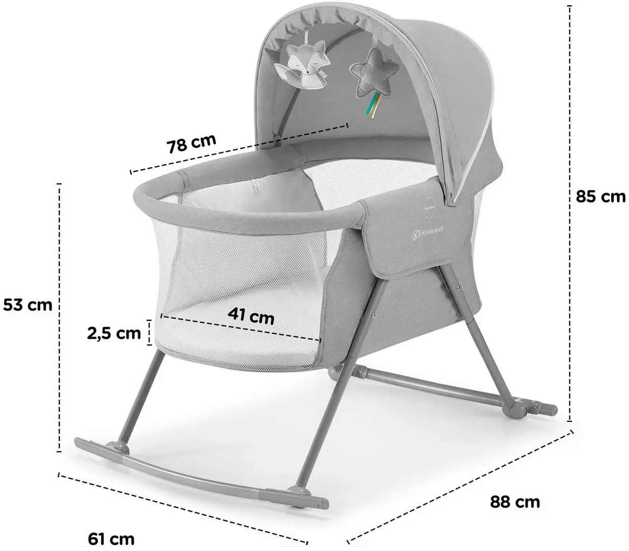 Patuc 3in1 KinderKraft Lovi (Beige) - 4