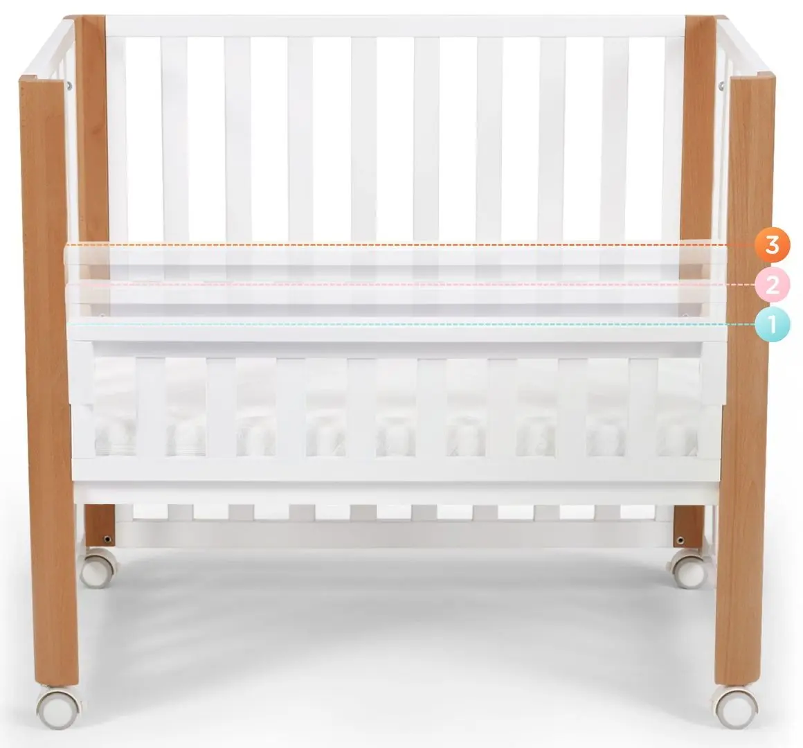 Кроватка 4в1 Kinderkraft Koya (White) - 5