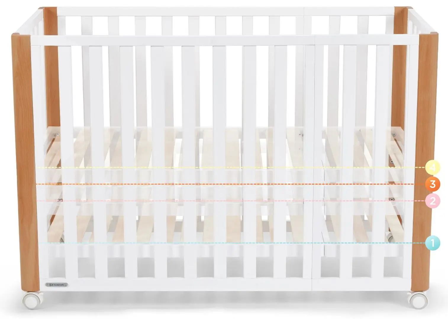 Кроватка 4в1 Kinderkraft Koya (White) - 6