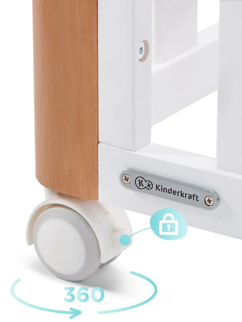 Кроватка 4в1 Kinderkraft Koya (White) - 7