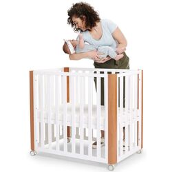 Кроватка Kinderkraft Koya + матрас 6см (White) Thumb