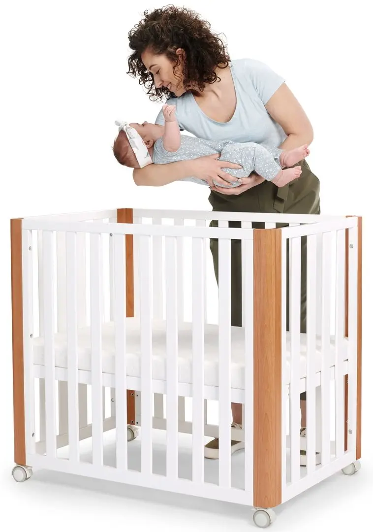 Кроватка Kinderkraft Koya + матрас 6см (White) - 4