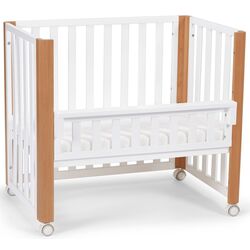 Кроватка Kinderkraft Koya + матрас 6см (White) Thumb