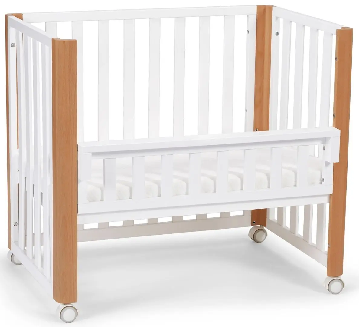 Кроватка Kinderkraft Koya + матрас 6см (White) - 13