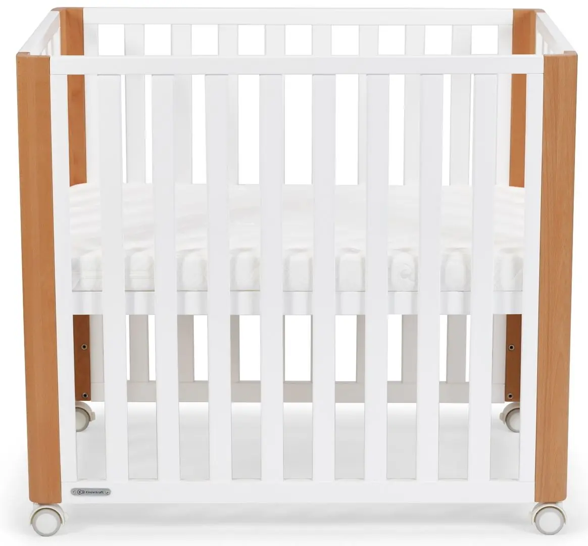 Кроватка Kinderkraft Koya + матрас 6см (White)