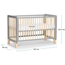 Кроватка Kinderkraft Lunky (Grey) Thumb