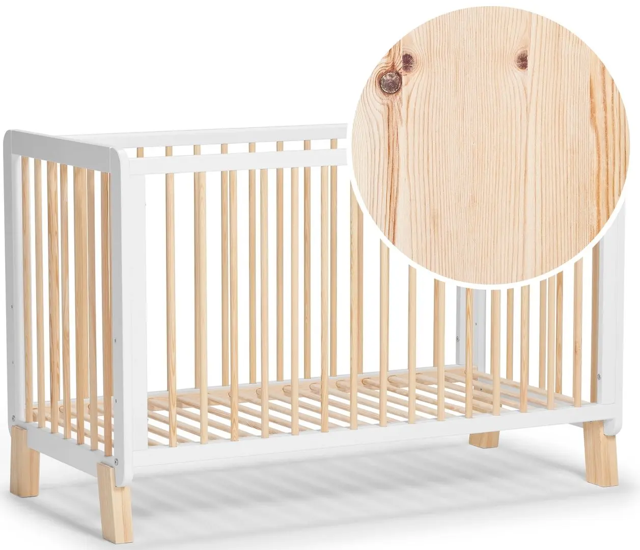 Patuc Kinderkraft Lunky + saltea 9cm (White) - 8