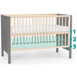 Кроватка Kinderkraft Mia (Grey) Thumb