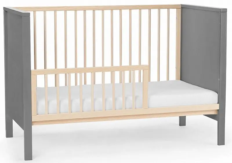 Кроватка Kinderkraft Mia + матрас (Grey) - 3