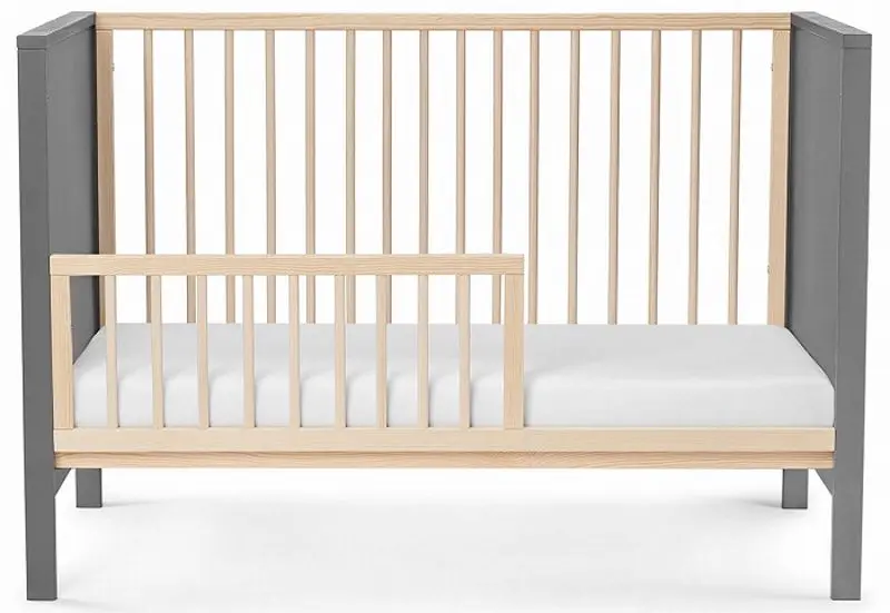 Кроватка Kinderkraft Mia + матрас (Grey) - 2