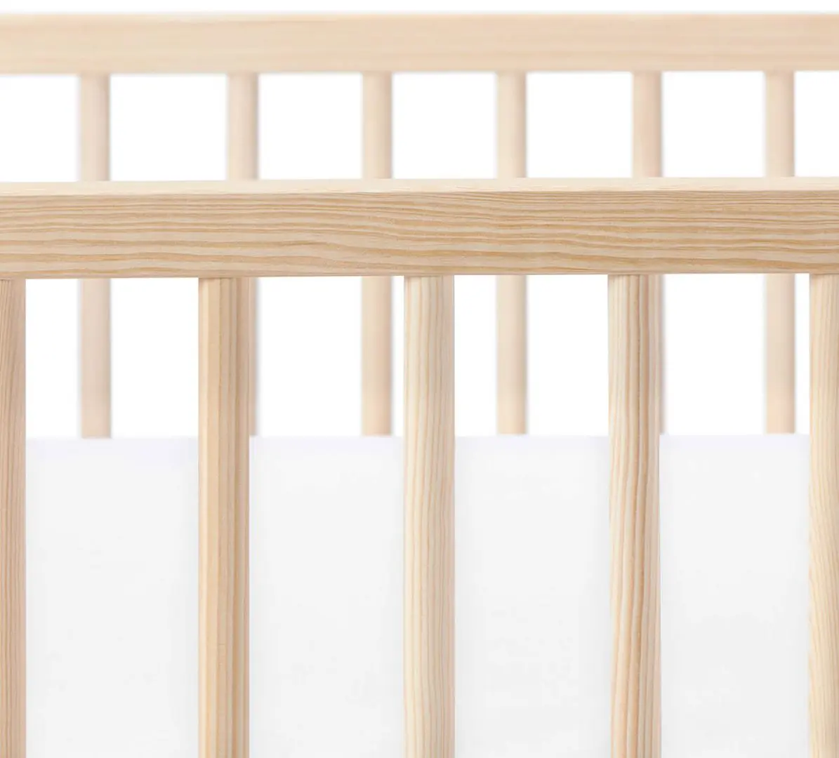 Кроватка Kinderkraft Mia + матрас (White) - 4