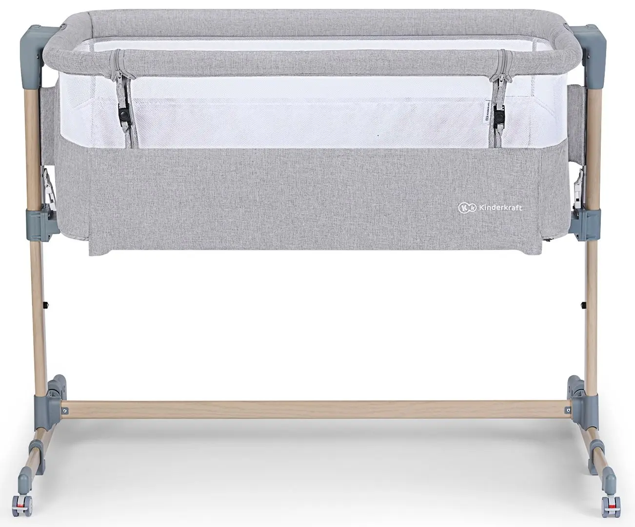 Кроватка KinderKraft Neste Air (Wood/Grey Melange) - 6