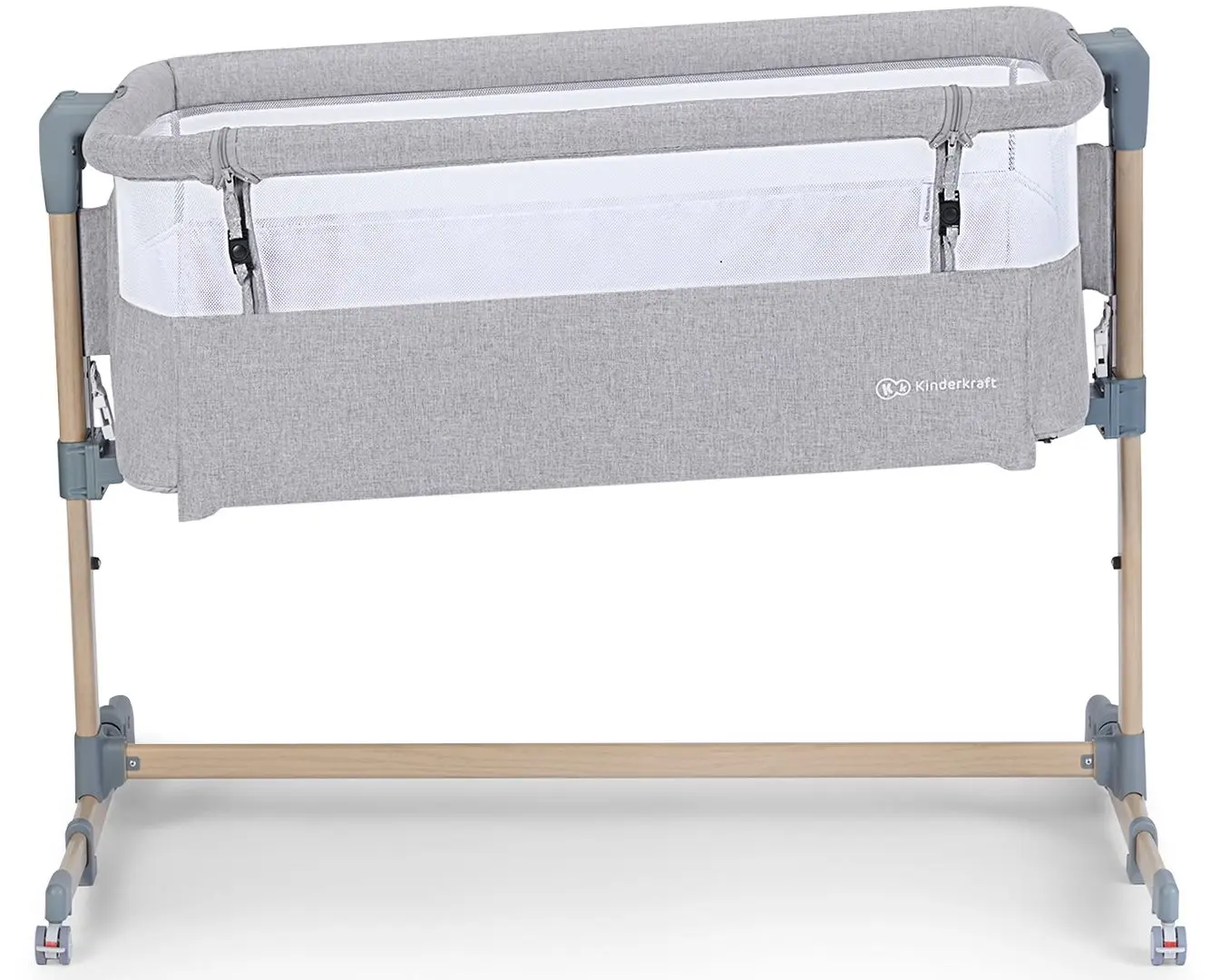 Кроватка KinderKraft Neste Air (Wood/Grey Melange) - 5