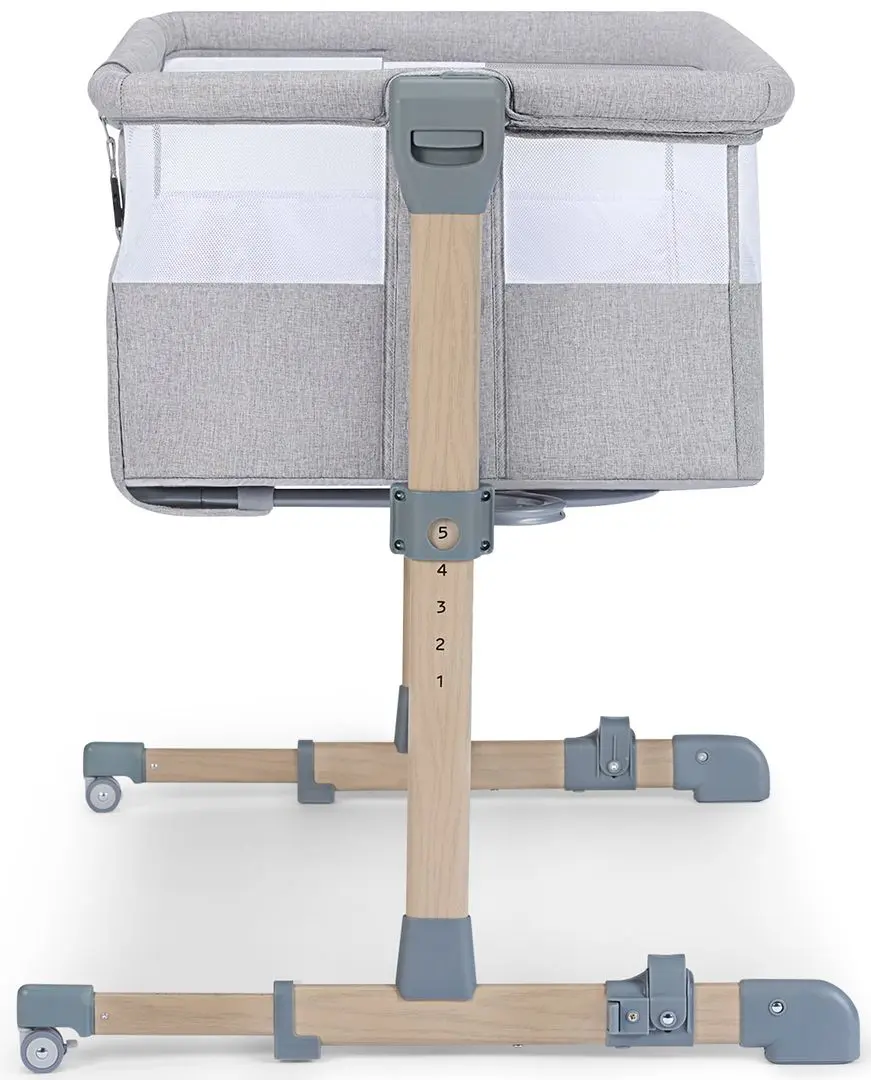 Кроватка KinderKraft Neste Air (Wood/Grey Melange) - 4