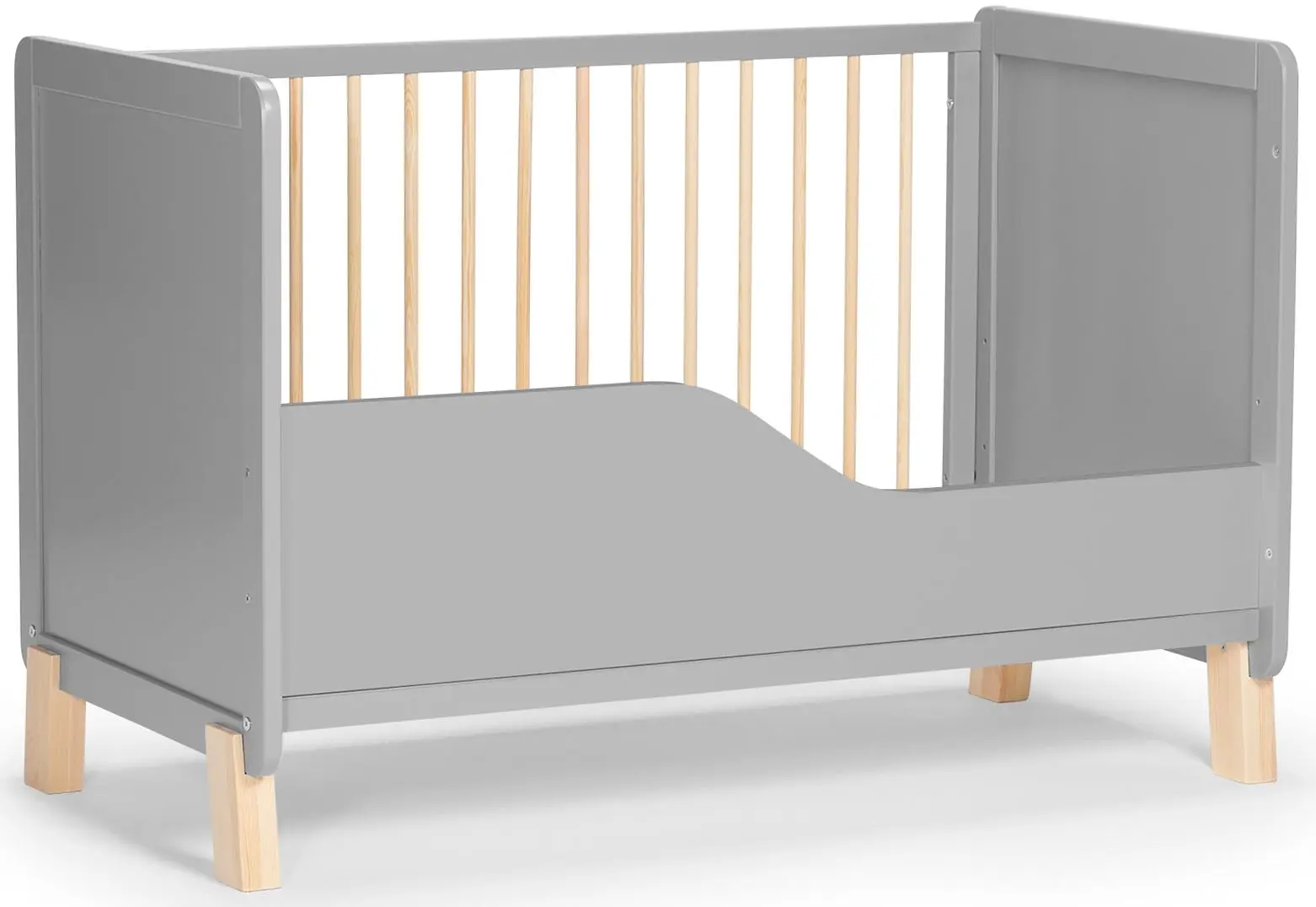 Кроватка Kinderkraft Nico + матрас 9см (Grey) - 8