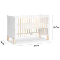 Patuc Kinderkraft Nico + saltea 9cm (White) Thumb