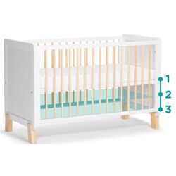 Patuc Kinderkraft Nico + saltea 9cm (White) Thumb