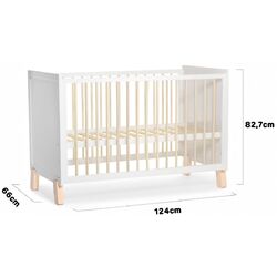 Кроватка Kinderkraft Nico (White) Thumb