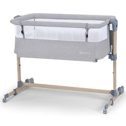 Кроватка-люлька 2в1 KinderKraft Neste Air KKLNEAIRGRY00W (Grey/Wood) Thumb