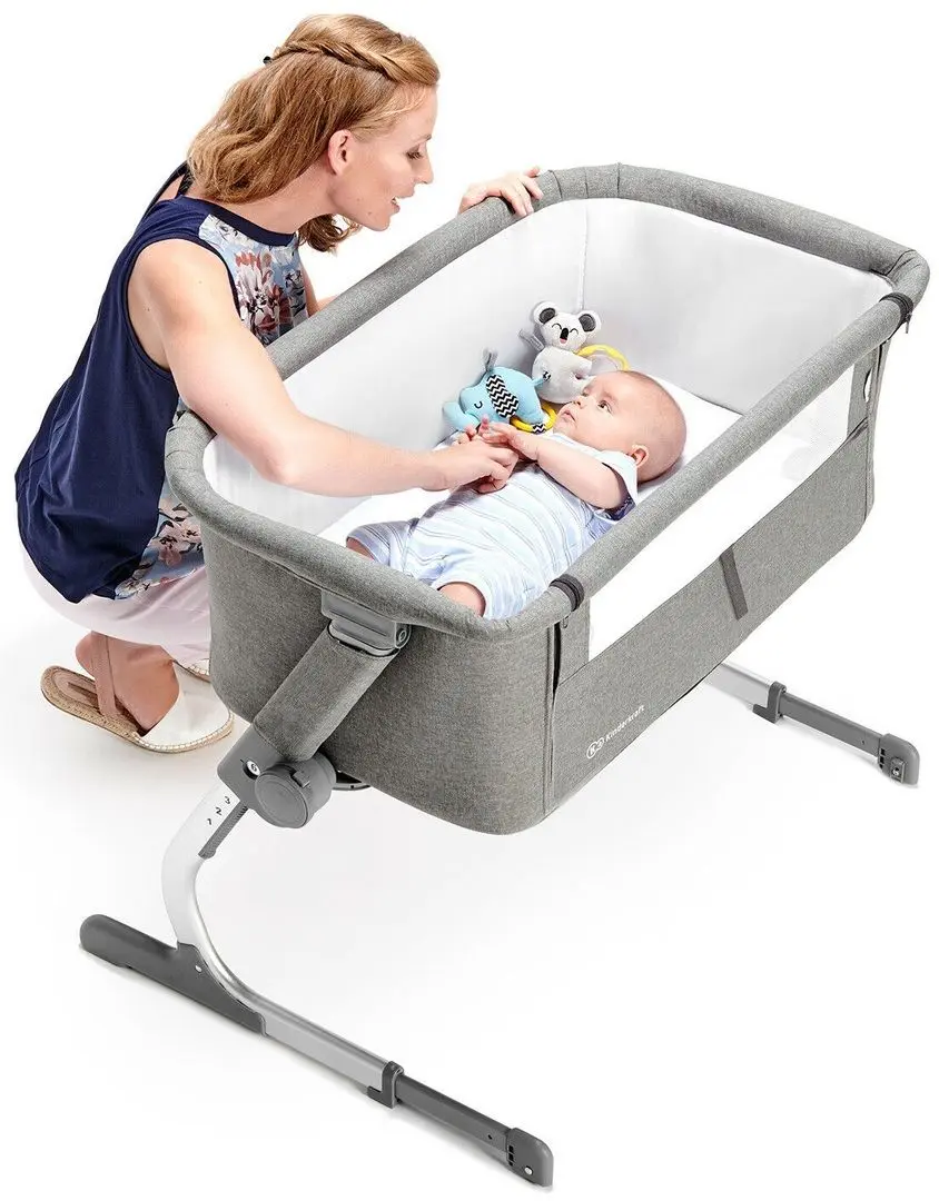 Кроватка-люлька KinderKraft Uno (Grey) - 3