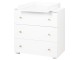 Кроватка Klups Karolina II + пеленальный комод Karolina + матрас Confort II 10см (White/Pine)