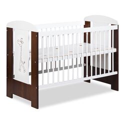 Patuc Klups Little Giraffe cu sertar + saltea 8cm (Wenge) Thumb