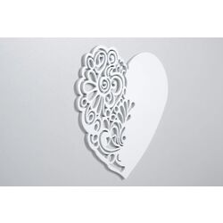 Кроватка Klups Nel Heart (White/Grey) Thumb