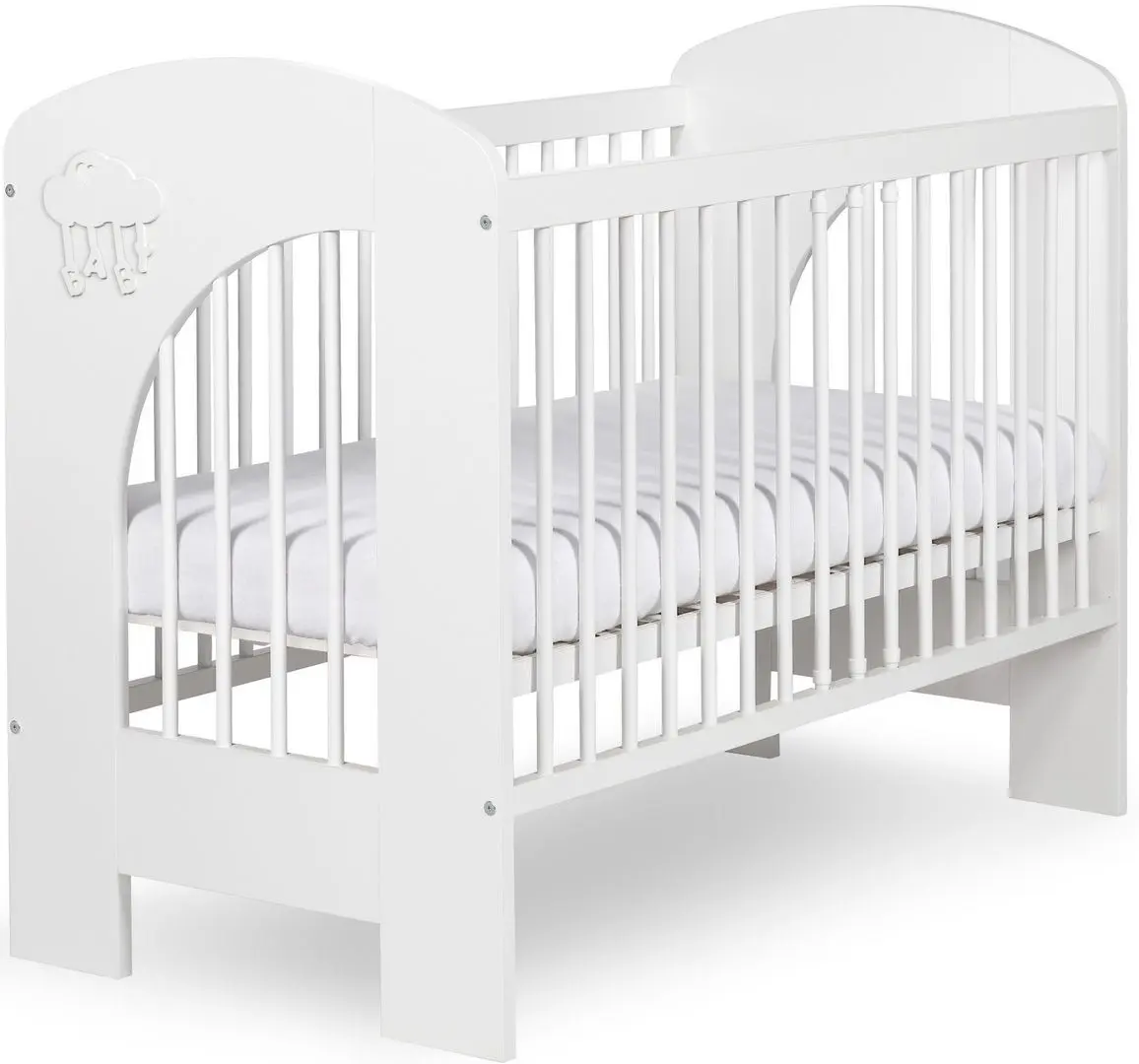 Кроватка + пеленальный столик + матрас Klups Nel Cloud (White) - 2