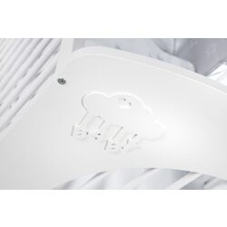 Кроватка + пеленальный столик + матрас Klups Nel Cloud (White) Thumb