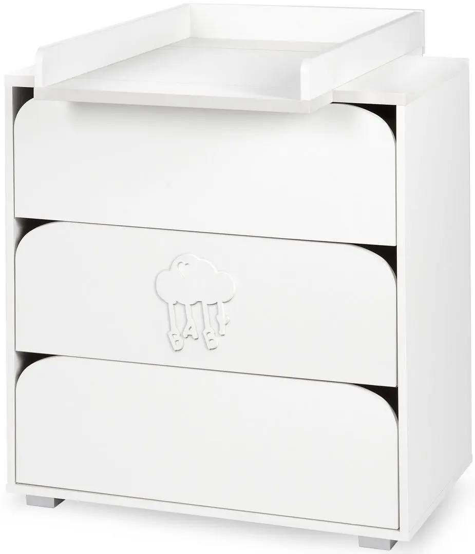 Кроватка + пеленальный столик + матрас Klups Nel Cloud (White) - 7