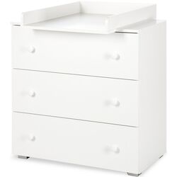 Patuc + masa de infasat + saltea Klups Paula 60x120 (White) Thumb