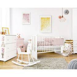 Patuc + masa de infasat + saltea Klups Paula 60x120 (White) Thumb