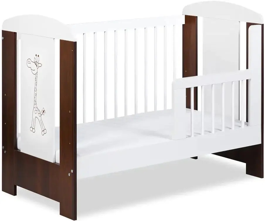 Patut + masa de infasat + saltea Klups Safari Giraffe (Wenge)
