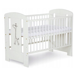 Кроватка + пеленальный столик + матрас Klups Safari Giraffe (White) Thumb