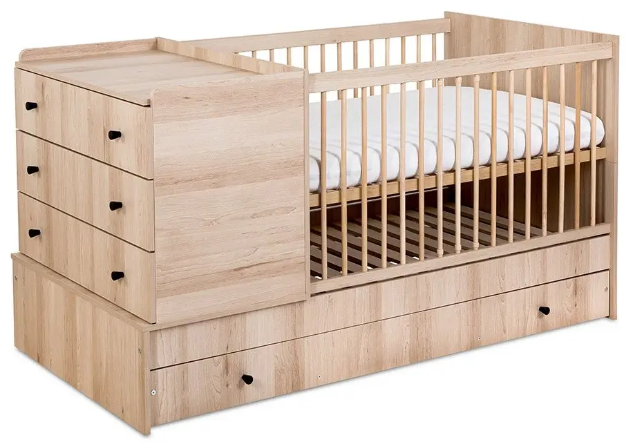 Кроватка с комодом Klups Kompakt (Beech) - 2