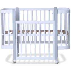 Кроватка Кузя Miya (Gray/White) Thumb