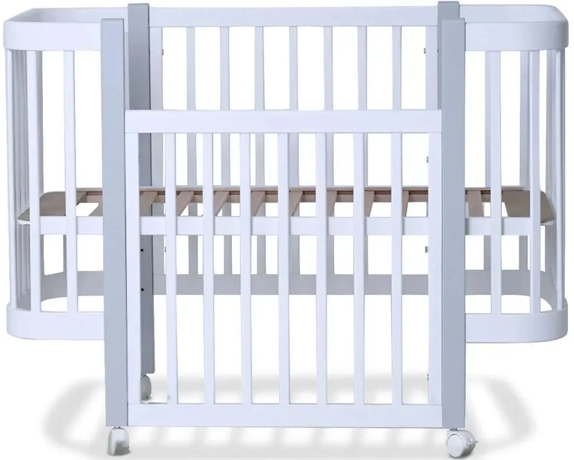 Кроватка Кузя Miya (Gray/White) - 2